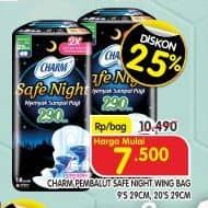 Promo Harga Charm Safe Night Wing 29cm 9 pcs - Superindo