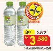 Promo Harga 365 Air Minum per 3 botol 600 ml - Superindo