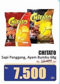 Promo Harga Chitato Snack Potato Chips Sapi Panggang Beef Barbeque, Ayam Bumbu Spicy Chicken 68 gr - Hari Hari