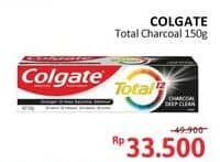 Promo Harga Colgate Toothpaste Total Charcoal Deep Clean 150 gr - Alfamidi