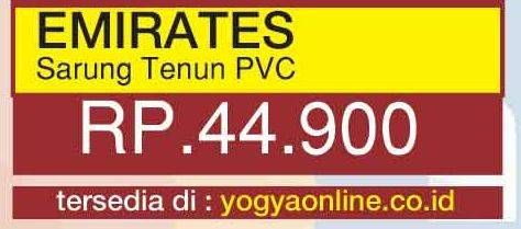 Promo Harga EMIRATES Sarung Tenun PVC  - Yogya