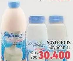 Promo Harga SOYLICIOUS Susu Kacang Kedelai 1 ltr - LotteMart