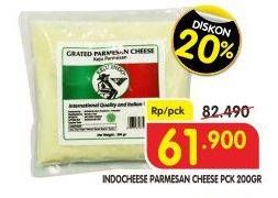 Promo Harga INDOCHEESE Parmesan Cheese 200 gr - Superindo