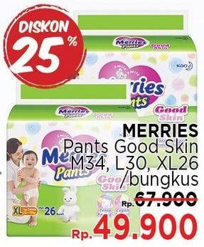 Promo Harga MERRIES Pants Good Skin M34, L30, XL26  - LotteMart