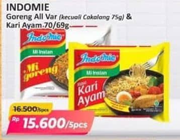 Promo Harga Indomie Mie Kuah/Goreng  - Alfamart