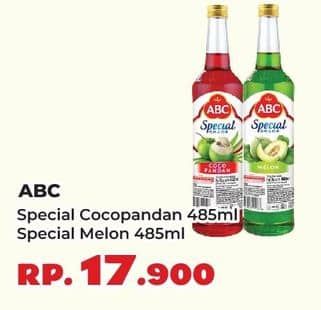 Promo Harga ABC Syrup Special Grade Melon, Coco Pandan 485 ml - Yogya