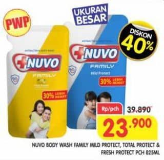 Promo Harga Nuvo Body Wash Fresh Protect, Mild Protect, Total Protect 825 ml - Superindo