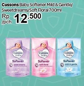 Promo Harga CUSSONS BABY Softener Mild Gentle, Sweet Dreams, Soft Floral 700 ml - Carrefour