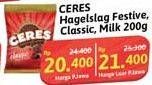 Promo Harga Ceres Hagelslag Rice Choco Classic, Milk, Festive 200 gr - Alfamidi
