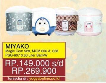 Promo Harga MIYAKO Magic Com 528, MCM 606A, MCM 638, PSG 607  - Yogya