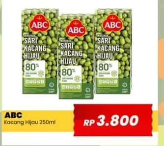 Promo Harga ABC Minuman Sari Kacang Hijau 250 ml - Yogya