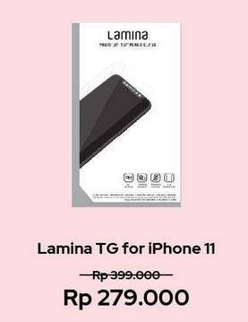 Promo Harga LAMINA Premium Tempered Glass IPhone 11  - Erafone