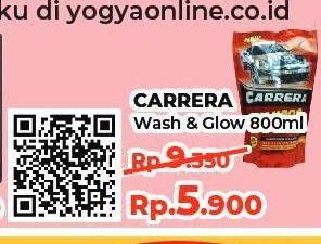 Promo Harga CARRERA Wash & Glow 800 ml - Yogya