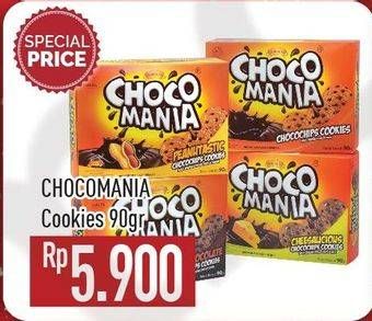 Promo Harga CHOCO MANIA Choco Chip Cookies 90 gr - Hypermart