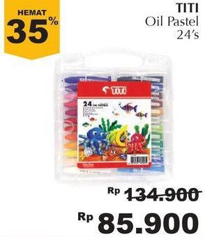 Promo Harga TITI Oil Pastel 24 pcs - Giant