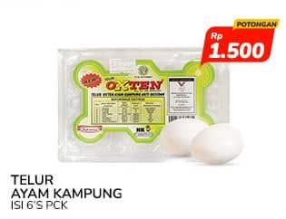 Promo Harga Telur Ayam Kampung 6 pcs - Indomaret