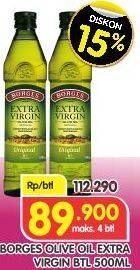 Promo Harga BORGES Olive Oil Extra Virgin 500 ml - Superindo