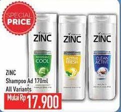 Promo Harga ZINC Shampoo All Variants 170 ml - Hypermart