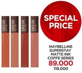 Promo Harga MAYBELLINE Superstay Matte Ink Coffee Series  - Watsons