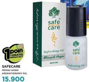 Promo Harga SAFE CARE Minyak Angin Aroma Therapy 5 ml - Watsons