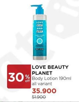 Promo Harga LOVE BEAUTY AND PLANET Body Lotion All Variants 190 ml - Watsons