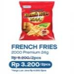 Promo Harga SIANTAR TOP FRENCH FRIES 2000 Kentang Goreng 24 gr - Alfamart