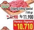 Promo Harga Daging Giling Sapi Spesial per 100 gr - Hypermart