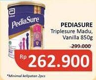 Promo Harga PEDIASURE Triplesure Madu, Vanila 850 gr - Alfamidi