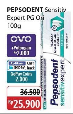 Promo Harga Pepsodent Pasta Gigi Sensitive Expert Original 100 gr - Alfamidi