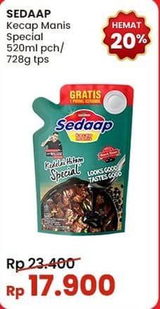 Promo Harga Sedaap Kecap Manis Kedelai Hitam Special 520 ml - Indomaret