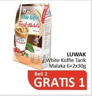 Promo Harga Luwak White Koffie per 6 sachet 30 gr - Alfamidi