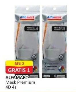 Promo Harga ALFAMART Masker Premium 4D 4 pcs - Alfamart