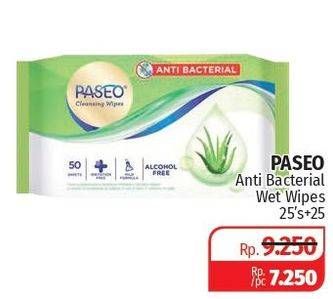 Promo Harga PASEO Cleansing Wipes 50 pcs - Lotte Grosir