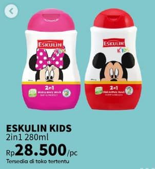 Promo Harga Eskulin Kids Hair & Body Wash 280 ml - Guardian