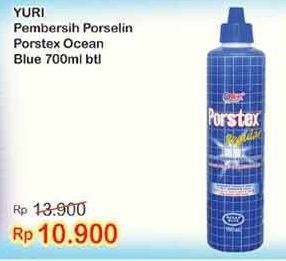 Promo Harga YURI PORSTEX Regular Pembersih Toilet Blue 700 ml - Indomaret