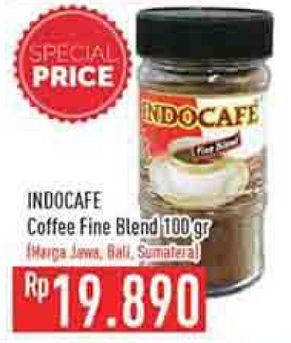 Promo Harga Indocafe Fine Blend 100 gr - Hypermart