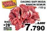 Promo Harga Daging Semur/ Daging Rawon per 100 gr - Giant