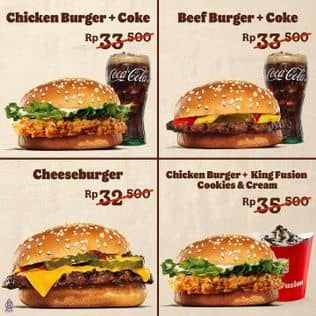 Promo Harga Burger hanya 19rb  - Burger King