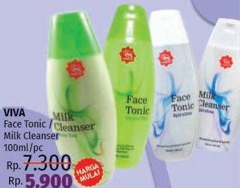 Promo Harga VIVA Milk Cleanser / Face Tonic 100 ml - LotteMart