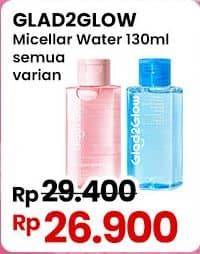 Promo Harga Glad2glow Micellar Water All Variants 130 ml - Indomaret