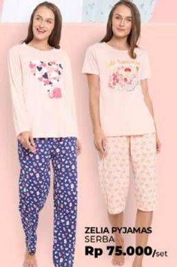 Promo Harga ZELIA Ladies Nightwear Pyjamas  - Carrefour