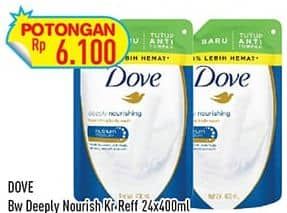 Promo Harga Dove Body Wash Deeply Nourishing 400 ml - Hypermart
