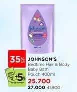 Promo Harga Johnsons Baby Bedtime Bath 400 ml - Watsons