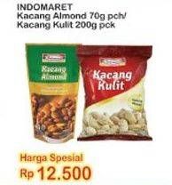Promo Harga INDOMARET Kacang Kulit 200gr/Kacang Almond 70gr  - Indomaret