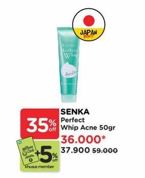 Promo Harga Senka Perfect Whip Facial Foam Acne Care 50 gr - Watsons