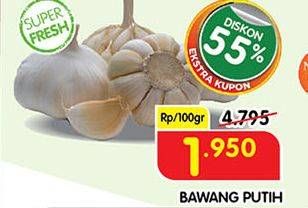 Promo Harga Bawang Putih per 100 gr - Superindo