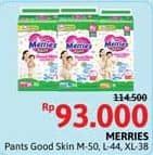 Promo Harga Merries Pants Good Skin M50, L44, XL38 38 pcs - Alfamidi