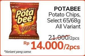 Promo Harga POTABEE Snack Potato Chips All Variants per 2 pcs 68 gr - Alfamidi