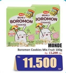 Promo Harga Monde Boromon Cookies Mix Fruit 100 gr - Hari Hari