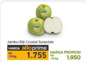 Promo Harga Sunpride Jambu Crystal per 100 gr - Carrefour